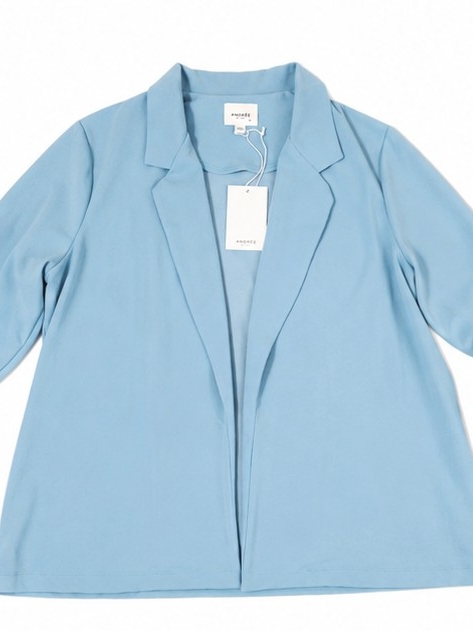 Andre By Unit Roll Tab Blazer Aqua Blue Women's 1x New With Tags